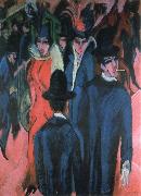 Ernst Ludwig Kirchner berlin street scene Spain oil painting artist